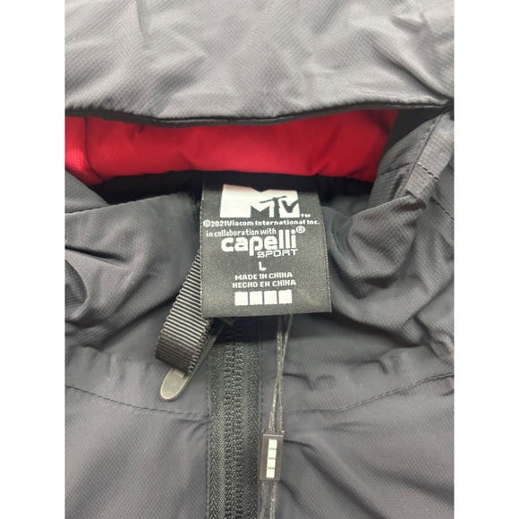 MTV Women's L Track Jacket, Turn It on Hooded Athletic Full Zip Running Workout - Picture 7 of 8